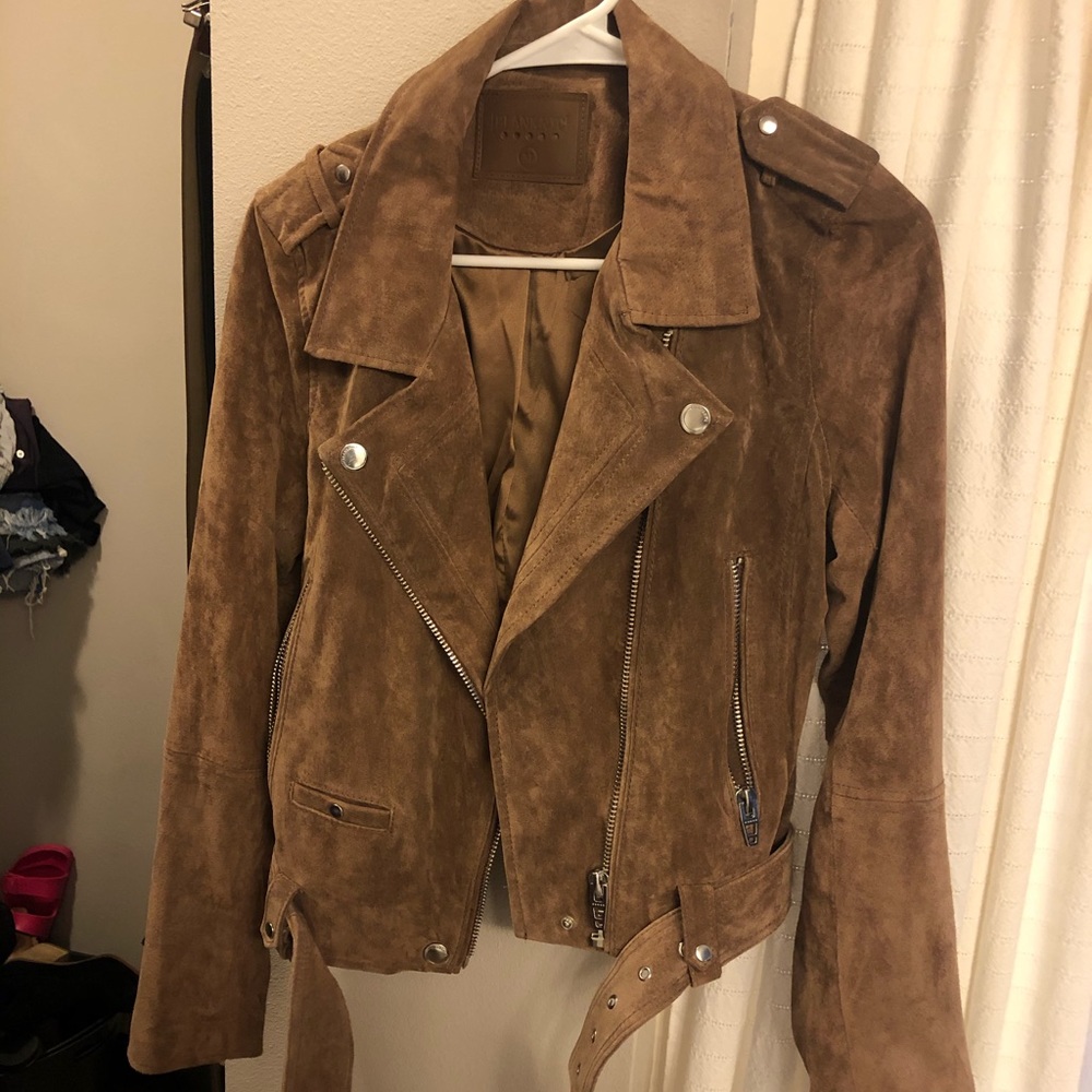 BLANKNYC Suede Moto Jacket